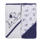 Toalla con Capucha Perrito Azul S/2